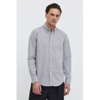 Abercrombie & Fitch camasa barbati, culoarea gri, cu guler button-down, regular