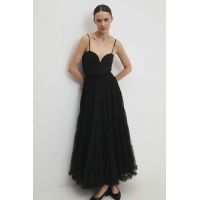 Answear Lab fusta culoarea negru, maxi, evazati