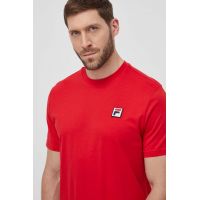 Fila tricou din bumbac barbati, culoarea rosu, cu imprimeu