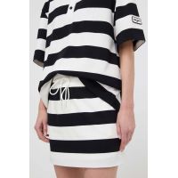 Miss Sixty fusta din bumbac culoarea negru, mini, drept