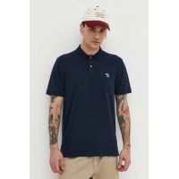 Abercrombie & Fitch tricou polo barbati, culoarea albastru marin, neted