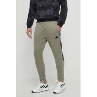 adidas pantaloni de trening TIRO culoarea verde, modelator, IS1504