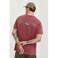 Billabong tricou din bumbac barbati, culoarea roz, cu imprimeu