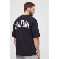 Champion tricou din bumbac barbati, culoarea negru, cu imprimeu, 219855