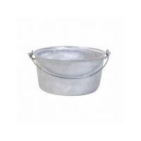 Ceaun tuci aluminiu alimentar, capacitate 22L, fund drept / EXT 8025 Engros