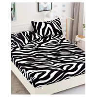 Husa Cocolino cu Elastic En-Gros, 3 Piese, pentru Pat Dublu, 180 x 200 cm, Negru