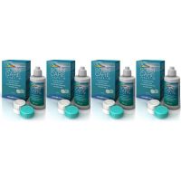 Solutie intretinere lentile de contact Solo-Care Aqua 4 x 90 ml + suport lentile cadou