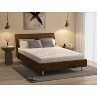 Saltea cu spumă poliuretanică Somnart HypoallergenicMed Bumbac 140x190, înălțime 16 cm, hipoalergenică, husă cu fermoar, rulată, fermitate medie
