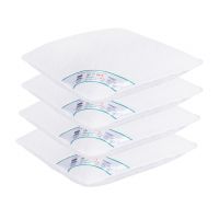 Set 4 perne matlasate microfibra HypoallergenicMed Somnart, lavabile la 95°C, 70 X 70