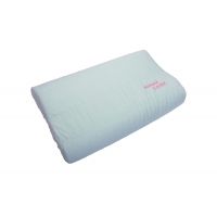 Perna ergonomica Somnart LATEXCEL, 64x40x11 cm, latex natural, husa bumbac 100%, bleu