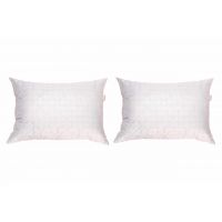 Set 2 perne matlasate Somnart, 50x70 cm, microfibra cu fibre de carbon