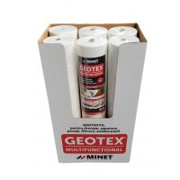 Bax 6 role Folie membrana geotextil Geotex multifunctional, 100gr/mp, latime 1 m, lungime 50m/rola, suprafata 50mp/rola, suprafata totala 300 mp, alb