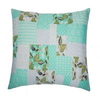 Perna SomnART Green Flowers, 70x70 cm, microfibra