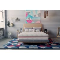 Saltea cu memorie Somnart Memory HypoallergenicMed Antibacteria 140x200, înălțime 18 cm, antibacterii, husă 3D detașabilă, fermitate medie