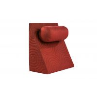Perna Relax TV 60x68x30cm, ortopedica pentru citit, antireflux, cu husa detasabila, confortabila si rezistenta la spalari multiple la 40 grade, Rosu