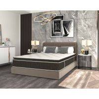 Saltea cu arcuri si memorie Somnexpert Top Confort 140x200x30, fermitate mediu-tare, cu topper integrat, cu manere