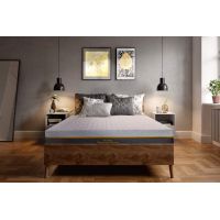 Saltea cu memorie și arcuri individuale Somnexpert Silver Evolution Pocket Spring 140x190, înălțime 24 cm, husă detașabilă, fermitate medie