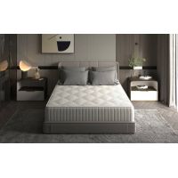 Saltea cu memorie Somnart Silver Relax 120x200, înălțime 24 cm, husă cu ioni de argint, cu mânere, fermitate medie