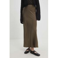 Answear Lab fusta culoarea verde, maxi, evazati