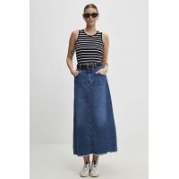 Answear Lab fusta jeans maxi, drept