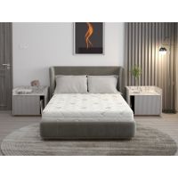 Saltea cu spumă poliuretanică Confort 4Family Aloe Vera 180x190 Somnart, înălțime 14 cm, husă lavabilă și detașabilă cu fermoar, fermitate medie