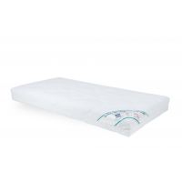 Saltea cu spumă poliuretanică Somnart HypoallergenicMed 60x120, înălțime 10 cm, ortopedică, pentru bebeluși și copii, husă detașabilă, fermitate medie