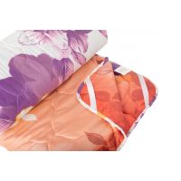Set pilota 4 anotimpuri Ultrasleep Purple Flowers Somnart, 180x200 cm (200 g +120 g), microfibra
