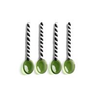 &k amsterdam set de linguri Spoon Duet Green 4-pack