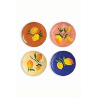 &k amsterdam un set de farfurii Lemon Full Colour 4-pack