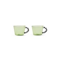 &k amsterdam un set de pahare Glass Duet Green 2-pack