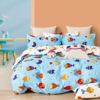 Lenjerie de pat Percale 1P, 3 piese, cearceaf pat clasic 160cm x 240cm, cearceaf pilota 150cm x 220cm, 1 fata perna 50 x 70, PRC-116