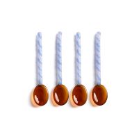 &k amsterdam set de linguri Spoon Duet Amber 4-pack