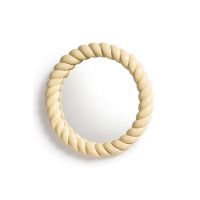 &k amsterdam oglinda de perete Braid Round Yellow