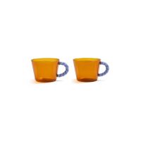&k amsterdam un set de pahare Duet Amber 2-pack