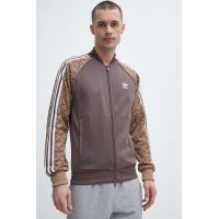 adidas Originals bluza barbati, culoarea maro, modelator, IS0255