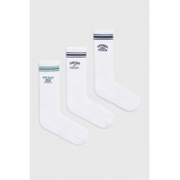 Abercrombie & Fitch sosete 3-pack barbati, culoarea alb