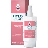 Picaturi lubrifiante pentru ochi HYLO Dual 10ml