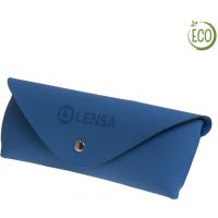 Toc ochelari piele naturala reciclata Lensa - Albastru