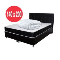 Set Saltea Superortopedica Lux Praga 140x200 plus Pilota microfibra iarna 180x200