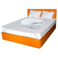 Set saltea Terra Spring Comfort 140x200 plus 2 perne plus Husa hipoalergenica plus Pilota vara microfibra 180x200