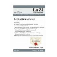 Legislatia insolventei. Cod 681. Actualizat la 19. 11. 2018