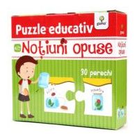 Puzzle educativ. Notiuni opuse