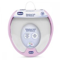 Reductor Chicco pentru WC, soft, Roz, 18luni+