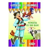 Citesc si colorez: Punguta cu doi bani