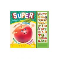 Carte cu sunete: Super fructe, legume... (romana+engleza) - Inesa Tautu