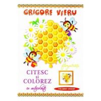 Citesc si colorez cu autocolante: Fagurasi - Grigore Vieru
