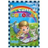 Carte de colorat: Baieti