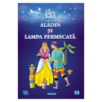 Aladin si lampa fermecata. Carte de colorat cu povesti