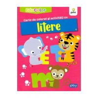 Carte de colorat si activitati cu litere. EduColor
