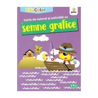 Carte de colorat si activitati cu semne grafice. EduColor